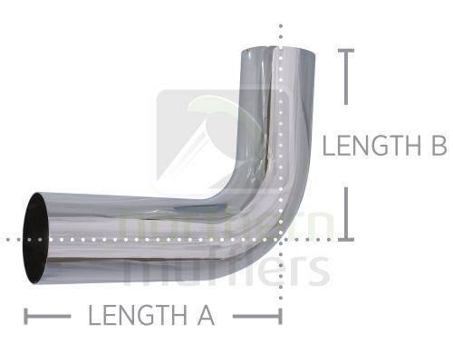 Chrome Plated Bends - Tight Radius - Plain/Plain - 90º